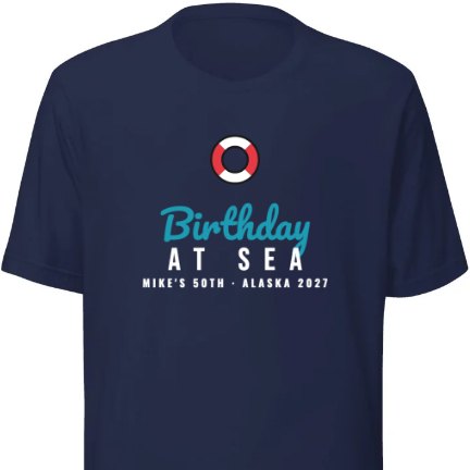 Birthday at Sea shirt design