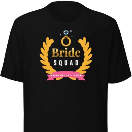 Bride Squad shirt design