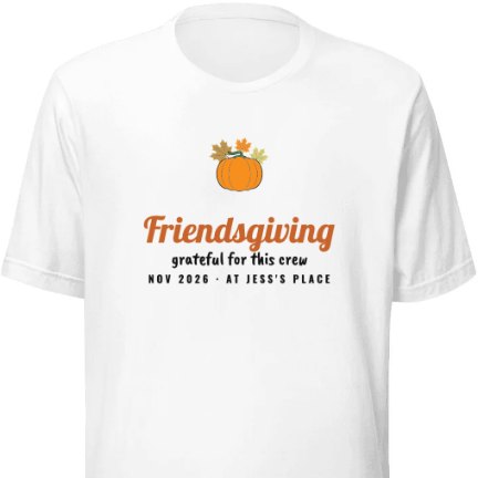 Friendsgiving shirt design