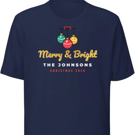 Merry & Bright shirt design