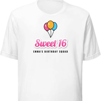 Sweet 16 shirt design