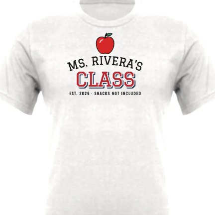 Teacher's Class shirt design