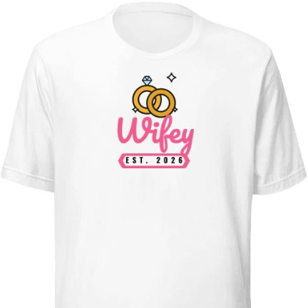 Wifey shirt design